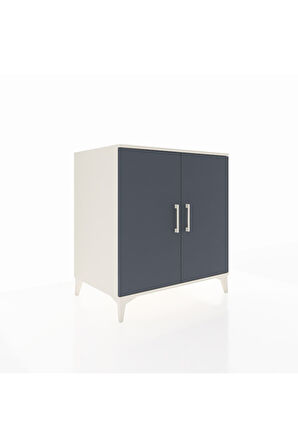 Kronos Şifonyer 2 Kapaklı 88x59x96 Aytaşı-Antrasit