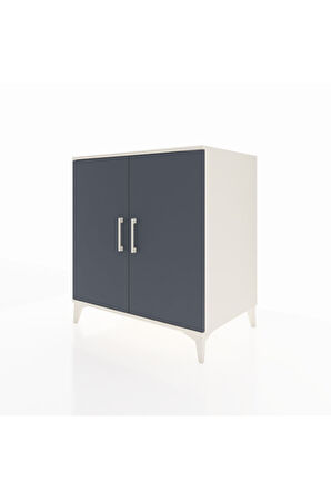 Kronos Şifonyer 2 Kapaklı 88x59x96 Aytaşı-Antrasit