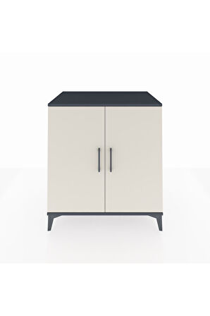 Kronos Şifonyer 2 Kapaklı 88x59x96 Antrasit-Aytaşı