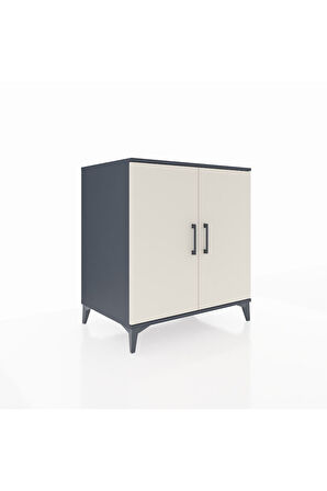Kronos Şifonyer 2 Kapaklı 88x59x96 Antrasit-Aytaşı