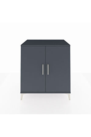 Kronos Şifonyer 2 Kapaklı 88x59x96 Antrasit-Antrasit