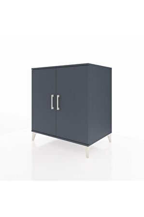Kronos Şifonyer 2 Kapaklı 88x59x96 Antrasit-Antrasit