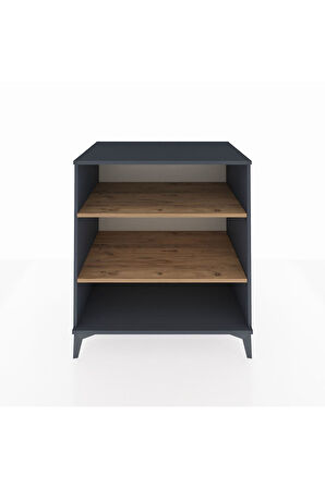 Kronos Şifonyer 2 Raflı 88x59x96 Antrasit-Çam