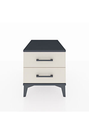 Kronos Komodin 2 Çekmeceli 44x59x48 Antrasit-Aytaşı