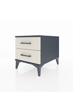 Kronos Komodin 2 Çekmeceli 44x59x48 Antrasit-Aytaşı