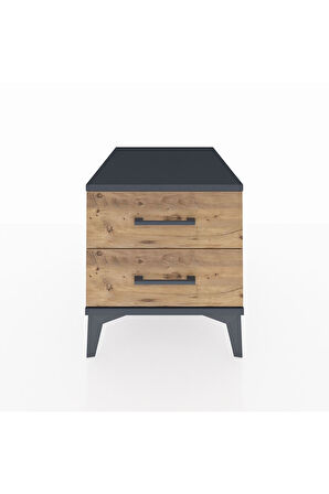 Kronos Komodin 2 Çekmeceli 44x59x48 Antrasit-Çam