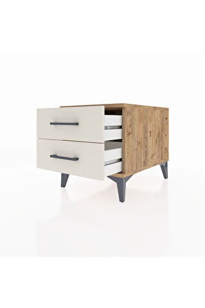 Kronos Komodin 2 Çekmeceli 44x59x48 Çam-Aytaşı