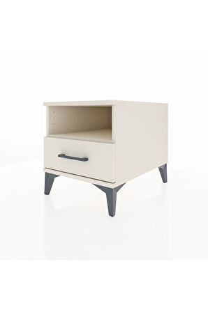 Kronos Komodin Tek Raflı Tek Çekmeceli 44x59x48 Aytaşı-Aytaşı