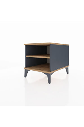 Kronos Komodin Tek Raflı 44x59x48 Antrasit-Çam