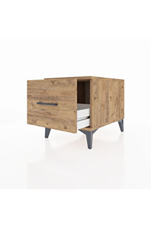 Kronos Komodin Tek Çekmeceli 44x59x48 Çam-Çam