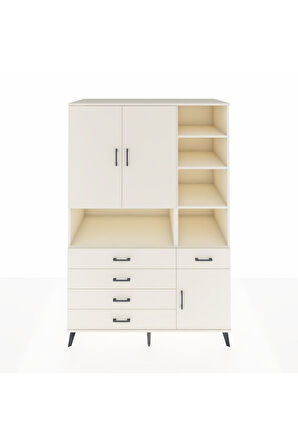 Kronos Dolap 8 Raflı 5 Çekmeceli 3 Kapaklı 132x59x195 Aytaşı-Aytaşı/Aytaşı