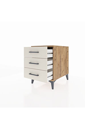 Kronos Komodin 3 Çekmeceli 44x59x64 Çam-Aytaşı