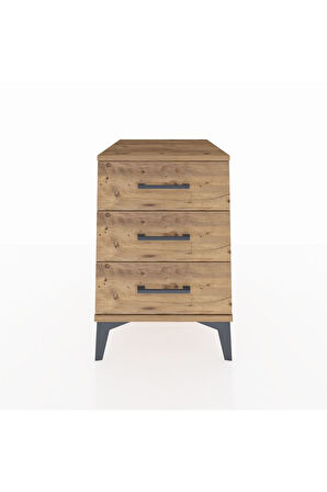 Kronos Komodin 3 Çekmeceli 44x59x64 Çam-Çam