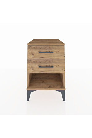 Kronos Komodin 2 Çekmeceli 44x59x64 Çam-Çam