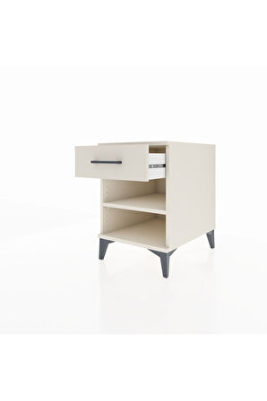 Kronos Komodin Tek Raflı Tek Çekmeceli 44x59x64 Aytaşı-Aytaşı
