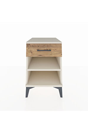 Kronos Komodin Tek Raflı Tek Çekmeceli 44x59x64 Aytaşı-Çam