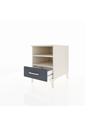 Kronos Komodin 2 Raflı Tek Çekmeceli 44x59x64 Aytaşı-Antrasit
