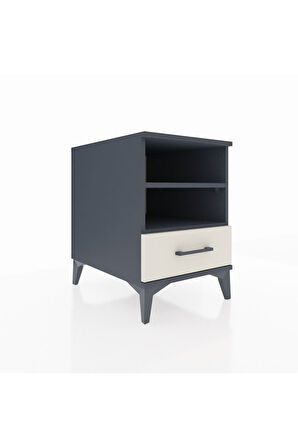 Kronos Komodin 2 Raflı Tek Çekmeceli 44x59x64 Antrasit-Aytaşı