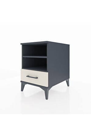 Kronos Komodin 2 Raflı Tek Çekmeceli 44x59x64 Antrasit-Aytaşı