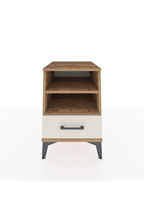 Kronos Komodin 2 Raflı Tek Çekmeceli 44x59x64 Çam-Aytaşı