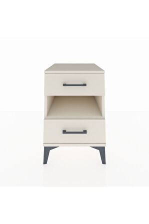 Kronos Komodin Tek Raflı 2 Çekmeceli 44x59x64 Aytaşı-Aytaşı