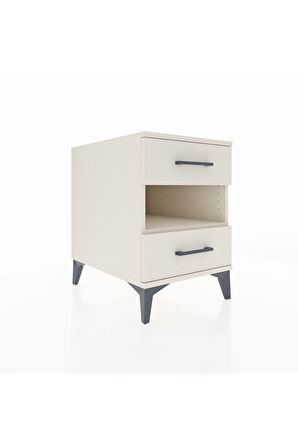 Kronos Komodin Tek Raflı 2 Çekmeceli 44x59x64 Aytaşı-Aytaşı