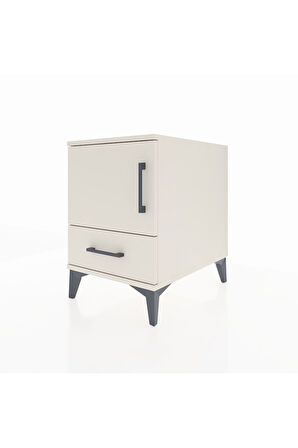 Kronos Komodin 2 Raflı Tek Çekmeceli Tek Kapaklı 44x59x64 Aytaşı-Aytaşı