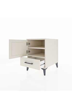 Kronos Komodin 2 Raflı Tek Çekmeceli Tek Kapaklı 44x59x64 Aytaşı-Aytaşı