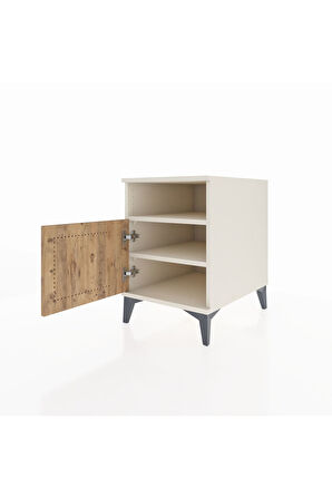 Kronos Komodin 2 Raflı Tek Kapaklı 44x59x64 Aytaşı-Çam
