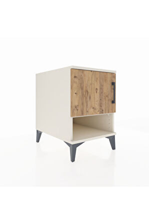 Kronos Komodin 2 Raflı Tek Kapaklı 44x59x64 Aytaşı-Çam