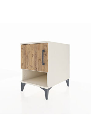Kronos Komodin 2 Raflı Tek Kapaklı 44x59x64 Aytaşı-Çam