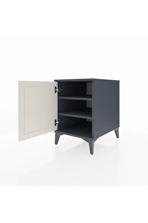 Kronos Komodin 2 Raflı Tek Kapaklı 44x59x64 Antrasit-Aytaşı