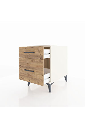 Kronos Komodin Tek Çekmeceli 44x59x64 Aytaşı-Çam