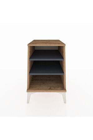 Kronos Komodin 2 Raflı 44x59x64 Çam-Antrasit