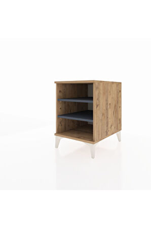 Kronos Komodin 2 Raflı 44x59x64 Çam-Antrasit