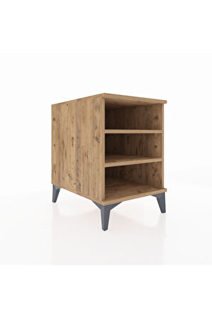 Kronos Komodin 2 Raflı 44x59x64 Çam-Çam