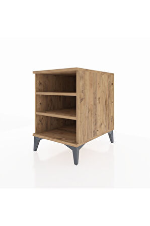 Kronos Komodin 2 Raflı 44x59x64 Çam-Çam