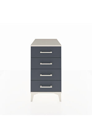 Kronos Komodin 4 Çekmeceli 44x59x80 Aytaşı-Antrasit