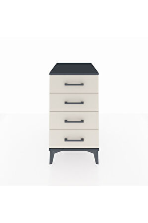 Kronos Komodin 4 Çekmeceli 44x59x80 Antrasit-Aytaşı