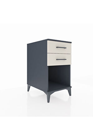 Kronos Komodin 2 Çekmeceli 44x59x80 Antrasit-Aytaşı