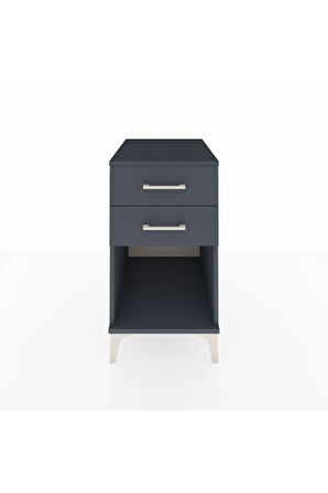 Kronos Komodin 2 Çekmeceli 44x59x80 Antrasit-Antrasit