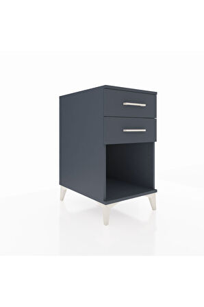 Kronos Komodin 2 Çekmeceli 44x59x80 Antrasit-Antrasit