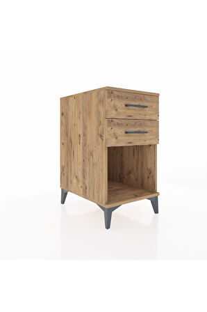 Kronos Komodin 2 Çekmeceli 44x59x80 Çam-Çam