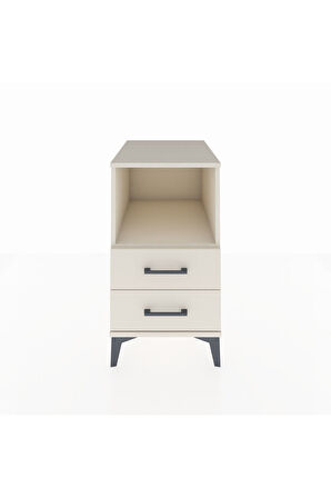Kronos Komodin Tek Raflı 2 Çekmeceli 44x59x80 Aytaşı-Aytaşı