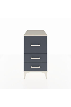 Kronos Komodin 3 Çekmeceli 44x59x80 Aytaşı-Antrasit