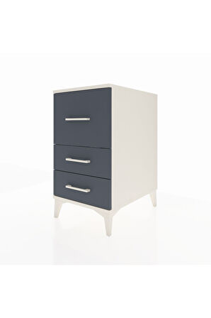 Kronos Komodin 3 Çekmeceli 44x59x80 Aytaşı-Antrasit