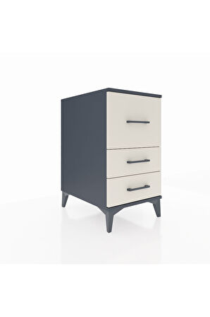 Kronos Komodin 3 Çekmeceli 44x59x80 Antrasit-Aytaşı