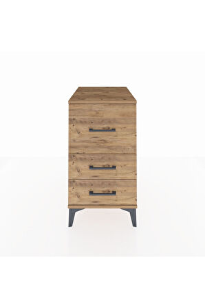 Kronos Komodin 3 Çekmeceli 44x59x80 Çam-Çam