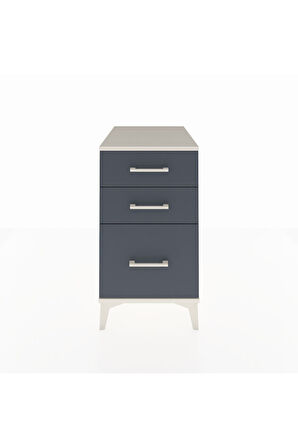 Kronos Komodin 3 Çekmeceli 44x59x80 Aytaşı-Antrasit
