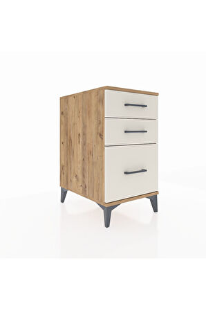 Kronos Komodin 3 Çekmeceli 44x59x80 Çam-Aytaşı